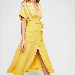 Free people love to love you midi dress NWT